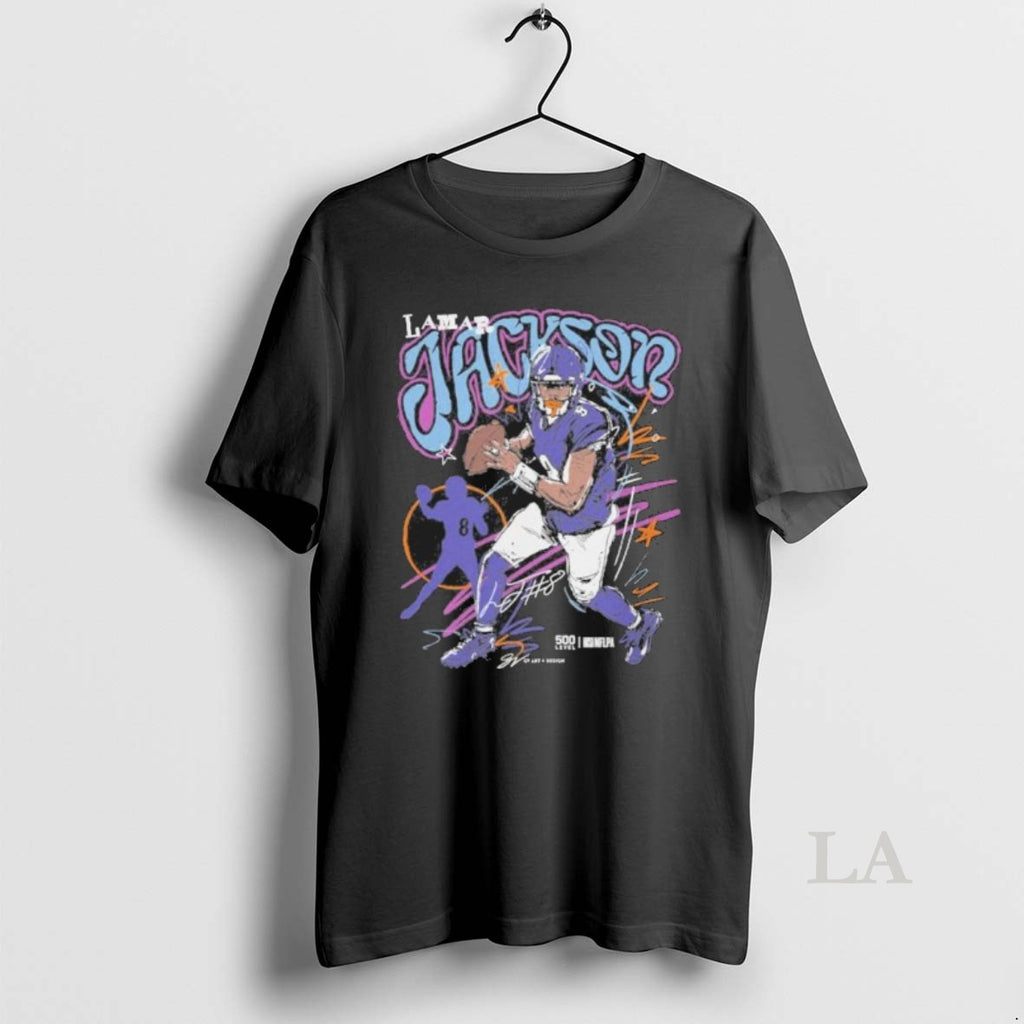 Original Lamar Jackson Baltimore Ravens Scribble