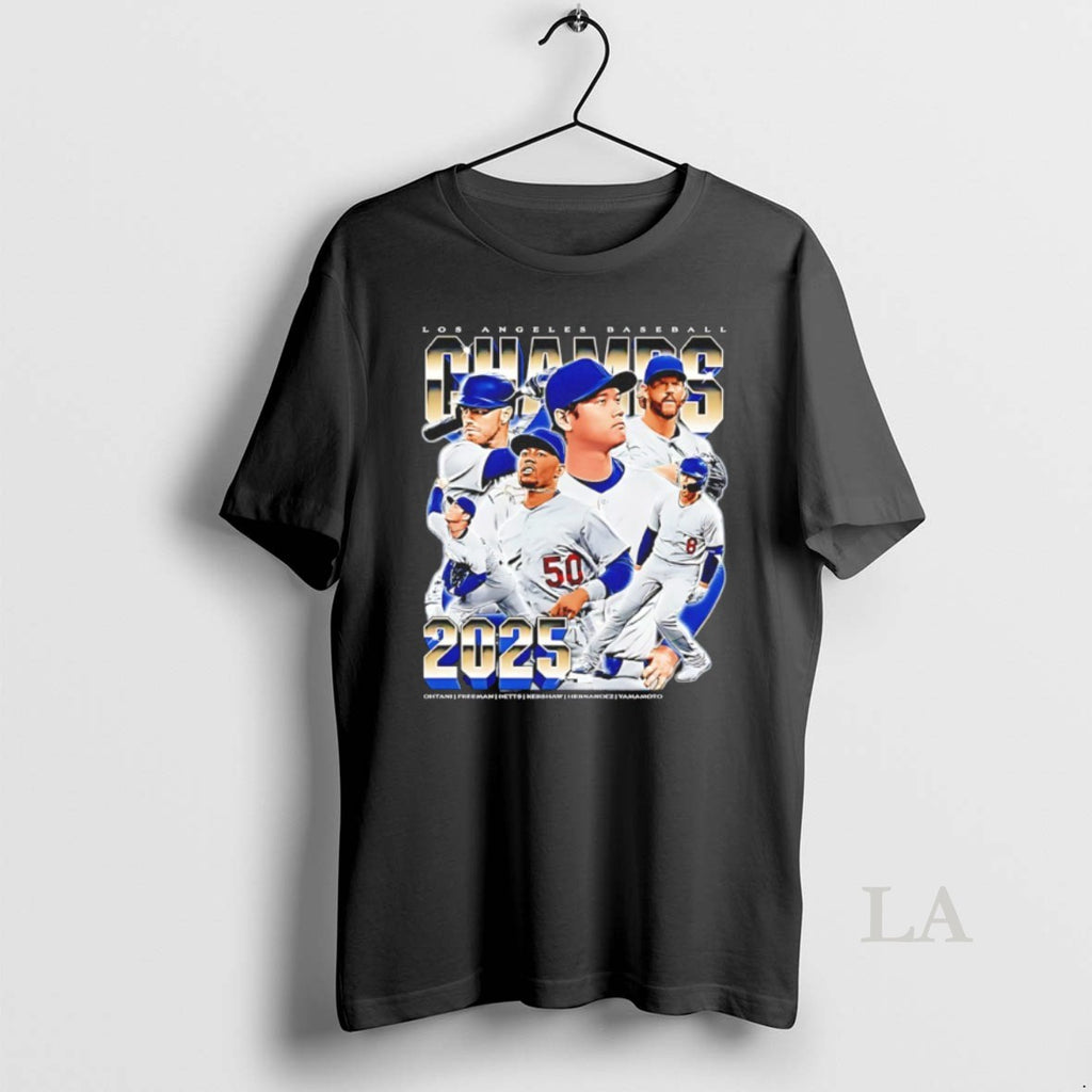 Original Los Angeles Dodgers 2025 World Champs Player Collage Vintage