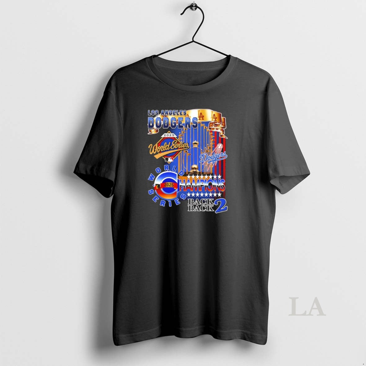 Original Los Angeles Dodgers 2025 World Series Champions Back 2 Back Graphic Vintage