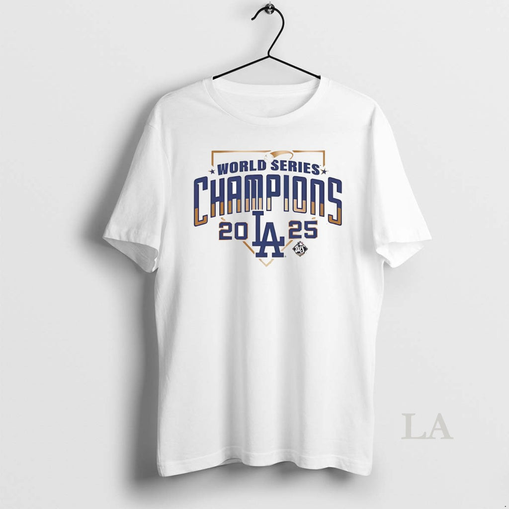Original Los Angeles Dodgers 2025 World Series Champions Diamond Home Plate