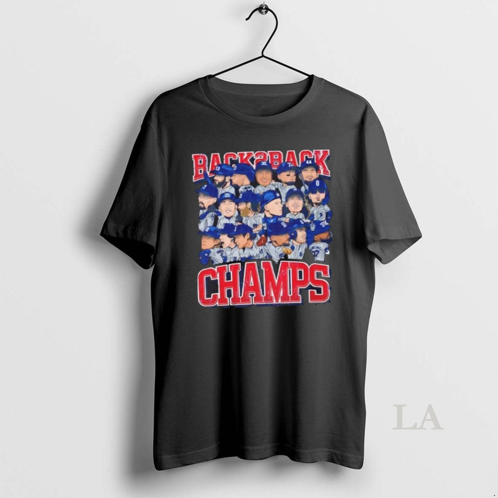 Original Los Angeles Dodgers All Players Baseball Back 2 Back Champs 2025