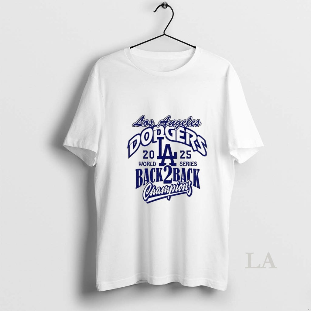 Original Los Angeles Dodgers Back 2 Back 2025 World Series Champions Mlb Logo