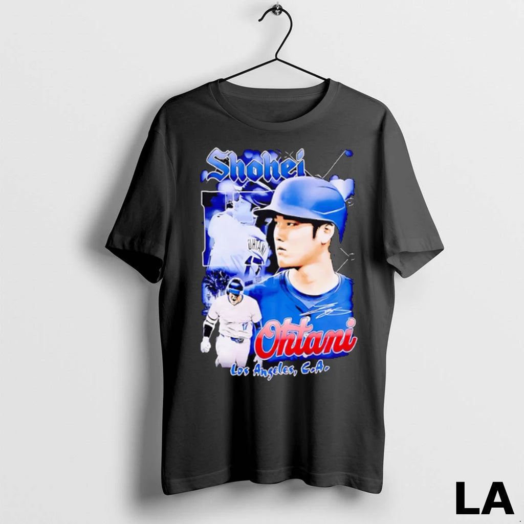 Original Los Angeles Dodgers Shohei Ohtani Collage Graphic Vintage