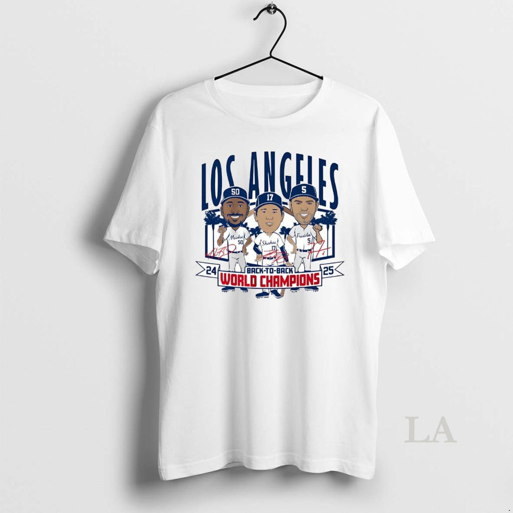Original Los Angeles Dodgers Back To Back World Champions 2025 Caricature
