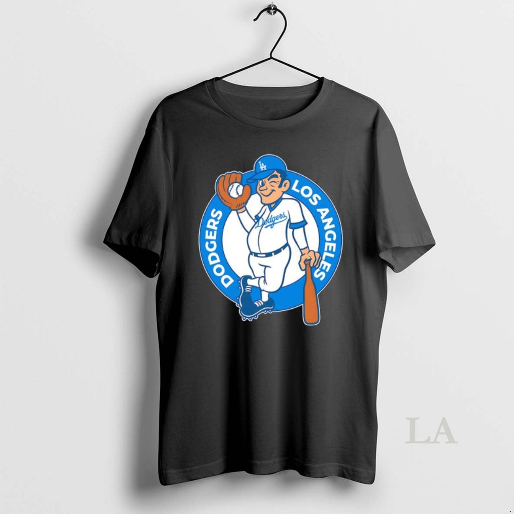 Original Los Angeles Dodgers Cartoon Illustration Logo