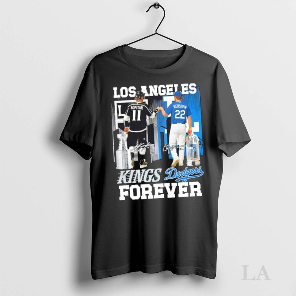 Original Los Angeles Sports Kopitar Kings X Kershaw Dodgers Forever Signatures
