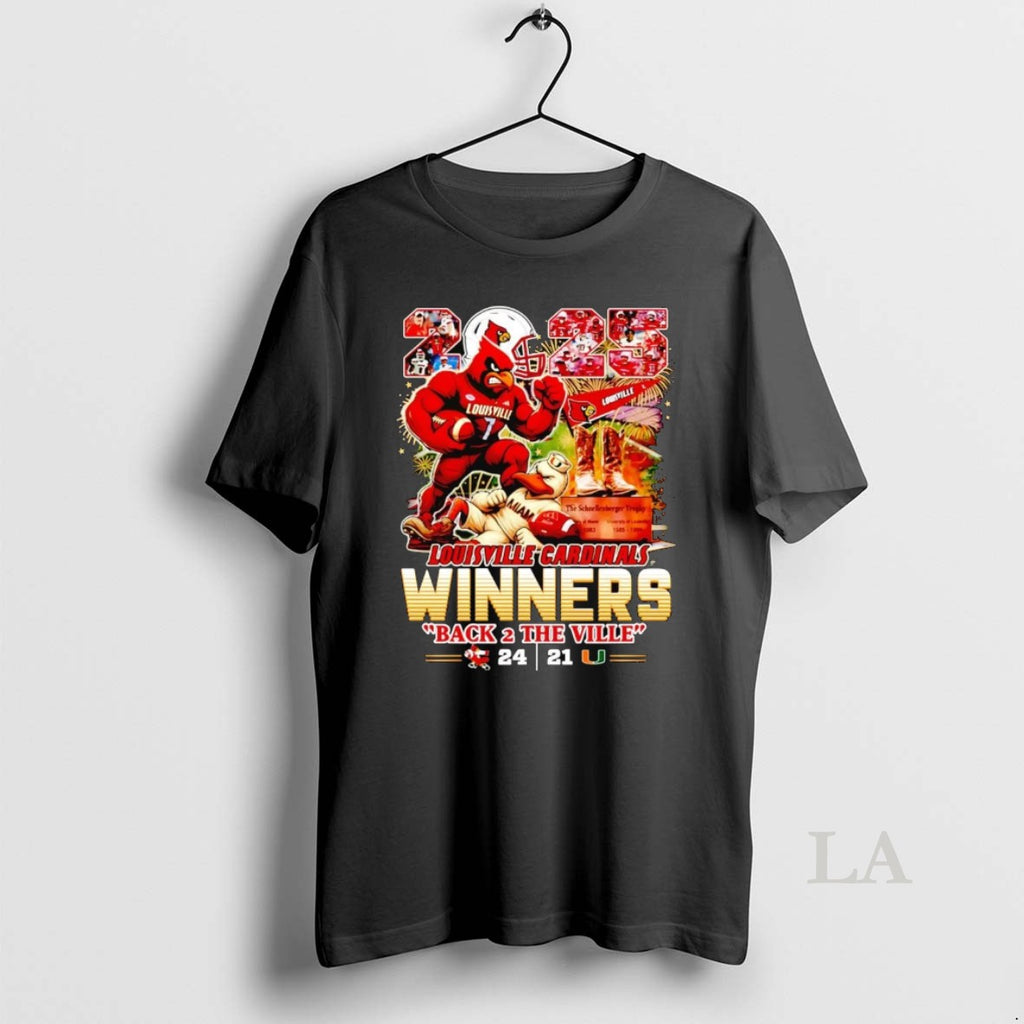 Original Louisville Cardinals 2025 Winners Back 2 The Ville
