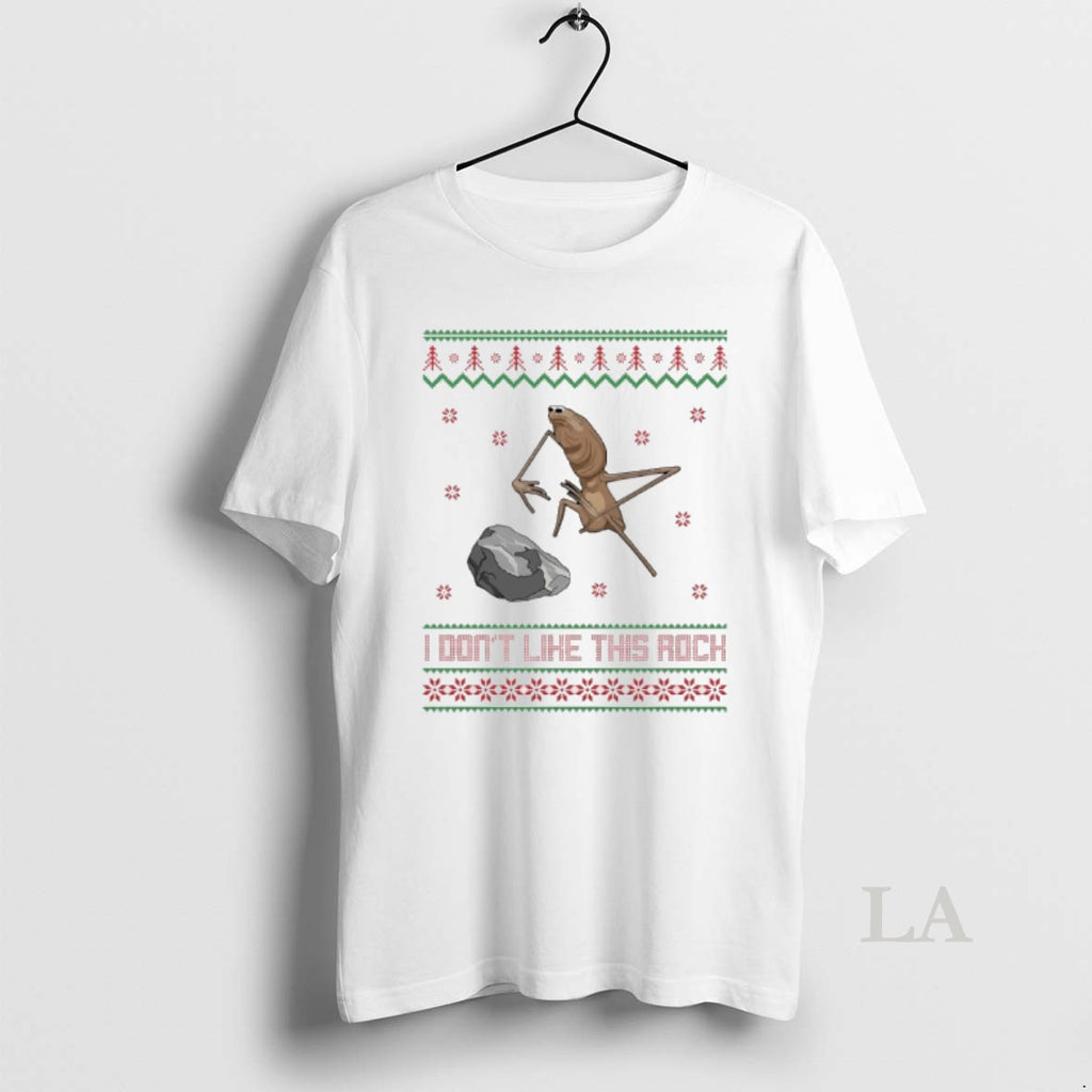Original Marcus I Dont Like This Rock Christmas Ugly