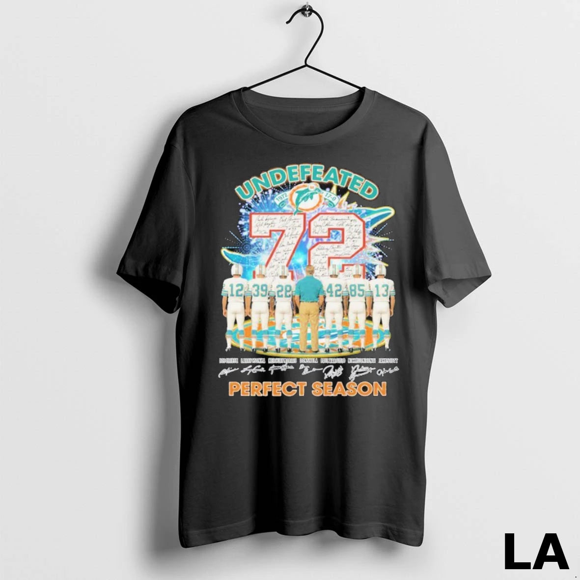 Original Miami Dolphins Undefeated 72 Years Perfect Season Legends Signatures