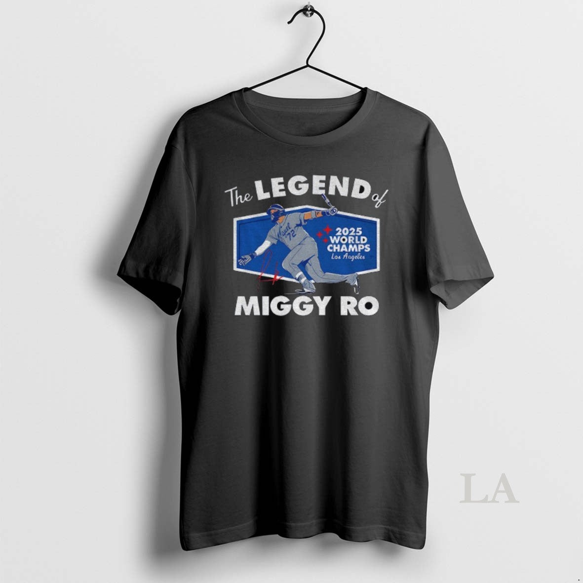 Original Miguel Rojas Los Angeles Dodgers The Legend Of Miggy Ro 2025 World Champs