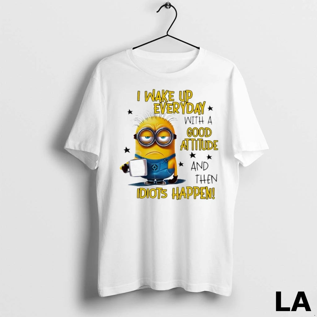 Original Minion I Wake Up Everyday With A Good Attitude Ladies