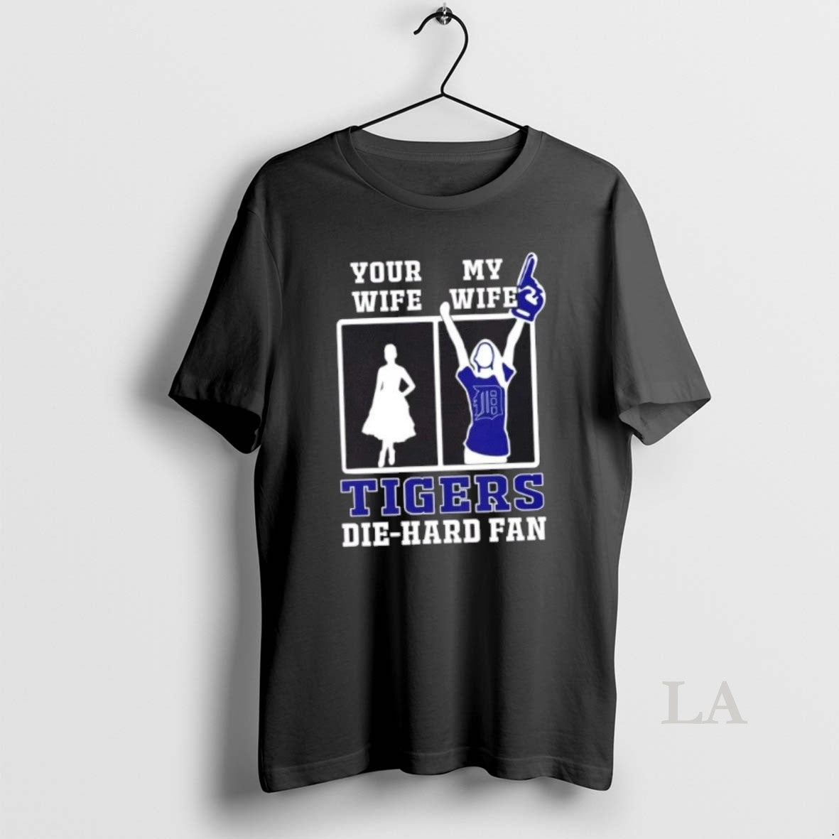 Original My Wife Detroit Tigers Baseball Die Hard Fan