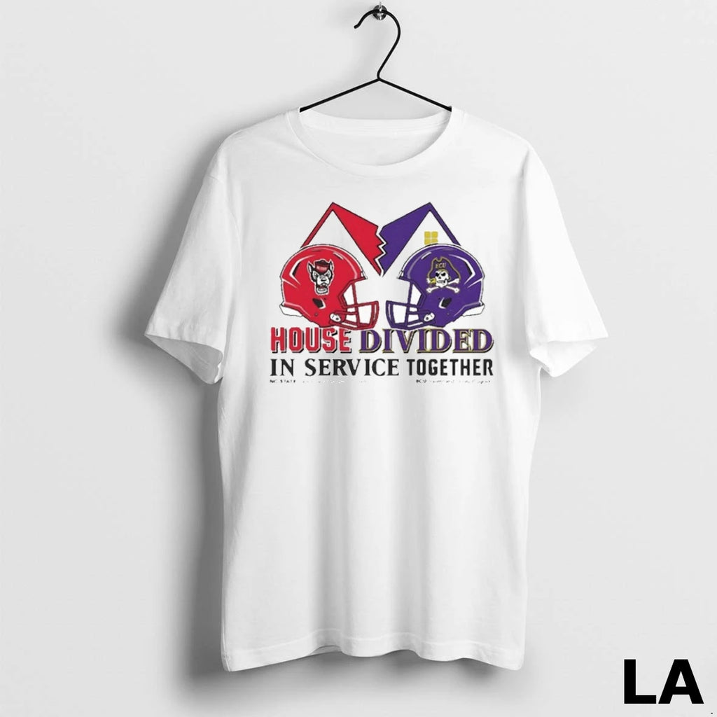 Original Nc State Wolfpack Vs East Carolina Pirates House Divided In Service Together