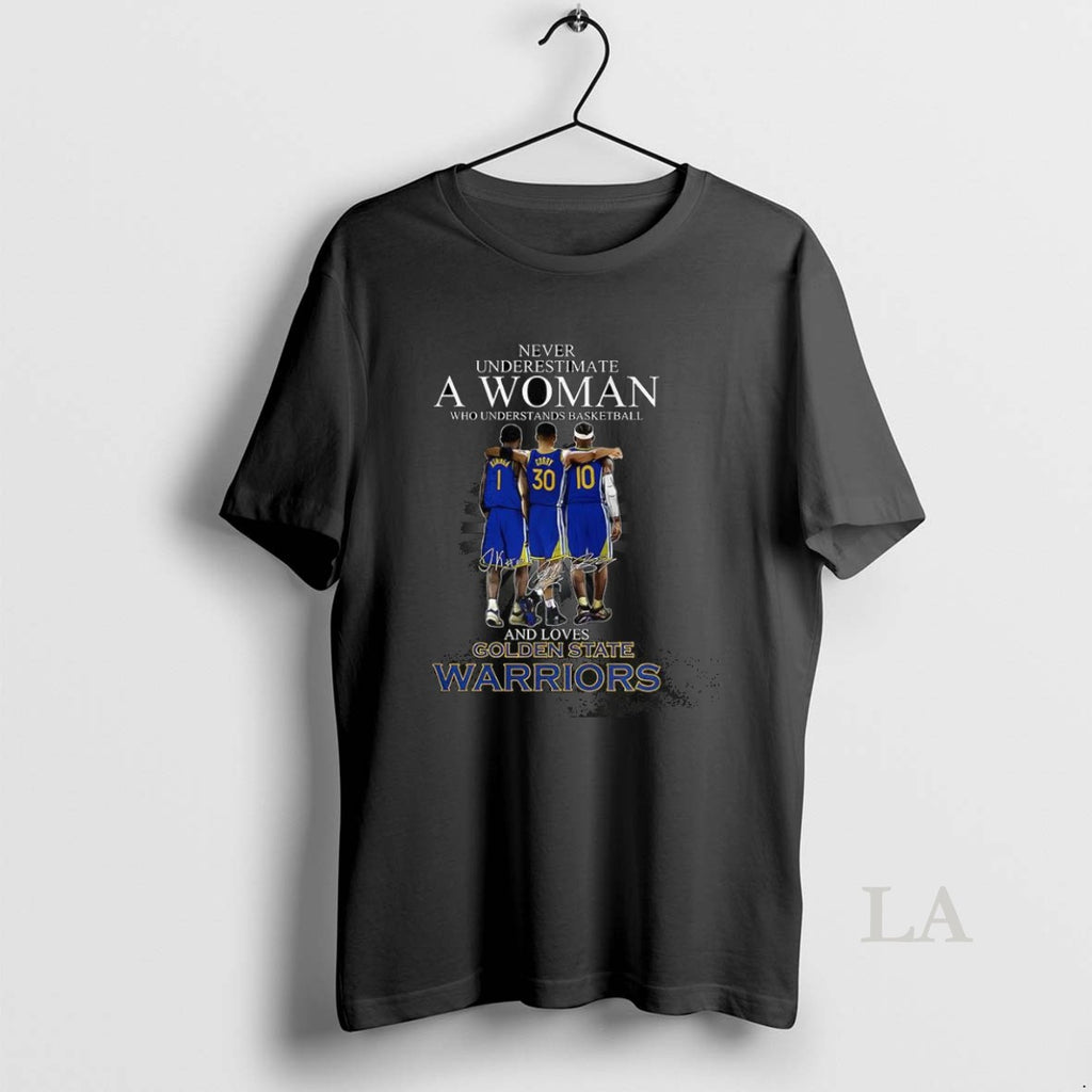Original Never Underestimate A Woman Who Loves Golden State Warriors Signature