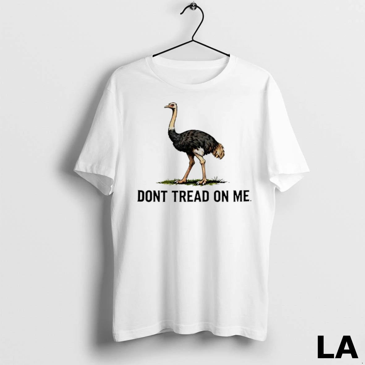 Original Ostrich Dont Tread On Me Parody Logo