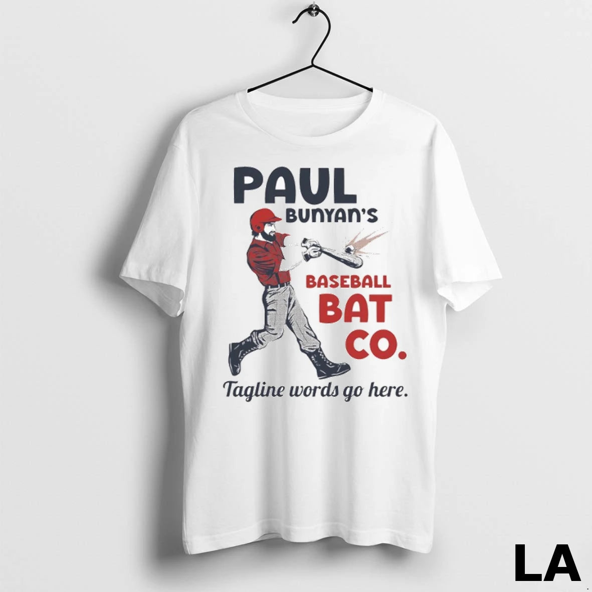Original Paul Bunyans Bat Co Tagline Words Go Here Swing Like A Legend