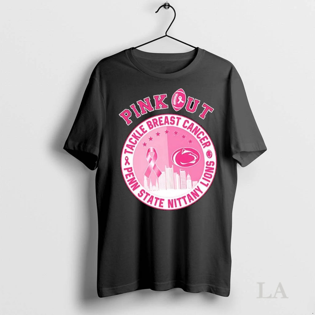 Original Pink Out Tackle Breast Cancer X Penn State Nittany Lions Team Ladies