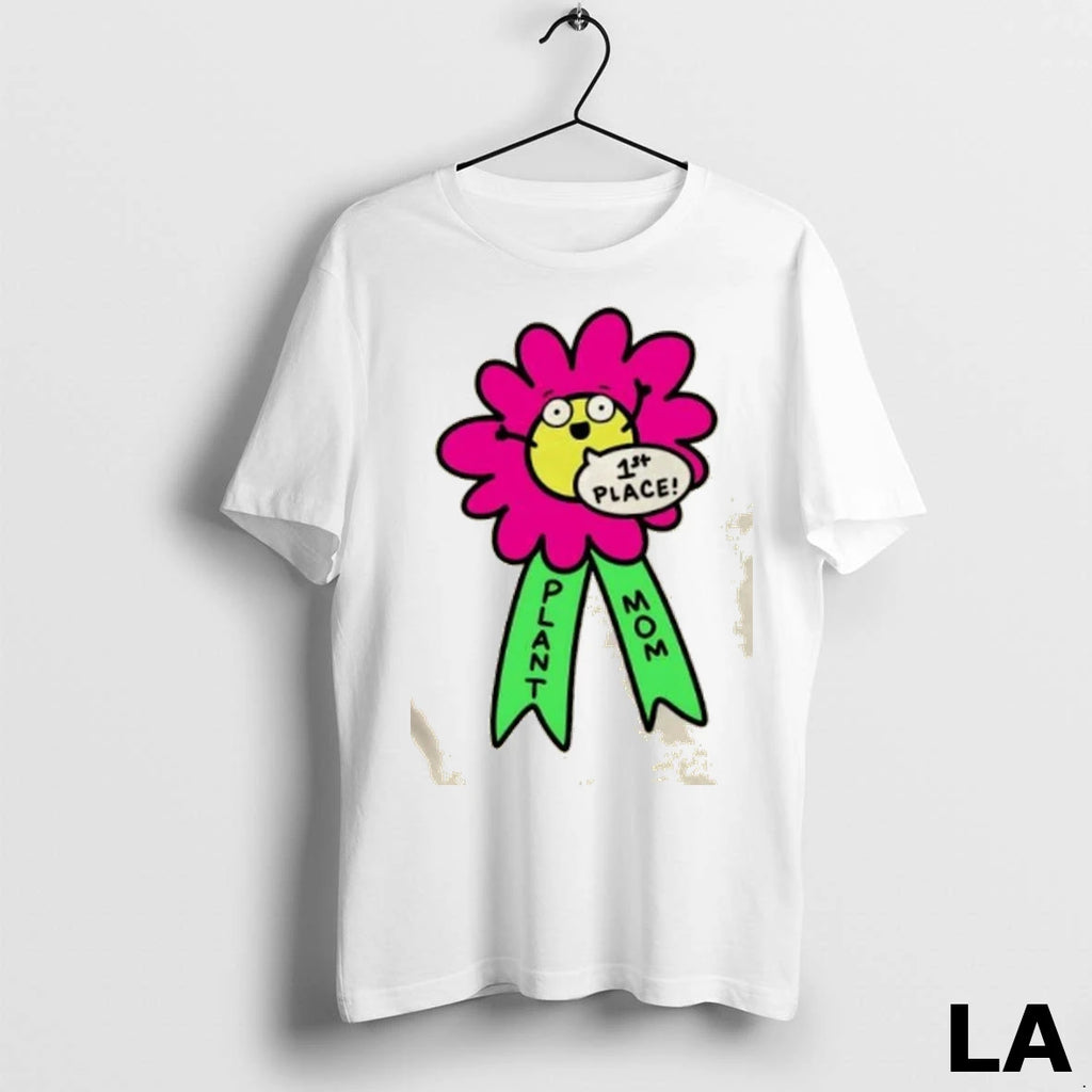 Original Plant Mom Cartoon First Place Flower Ribbon