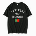 Original Portugal Vs The World Flag Black Tshirts Jpg