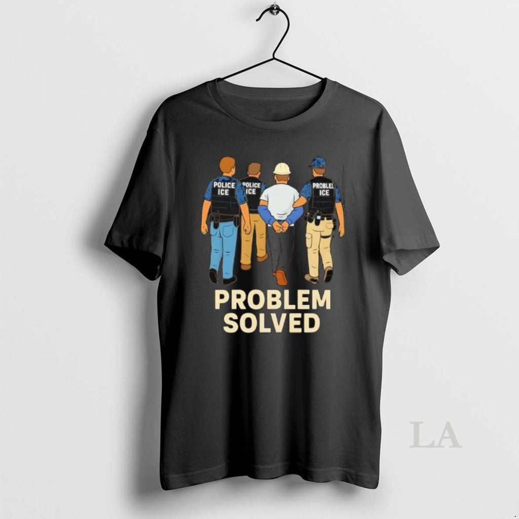 Original Problem Solved Police Ice Construction Graphic