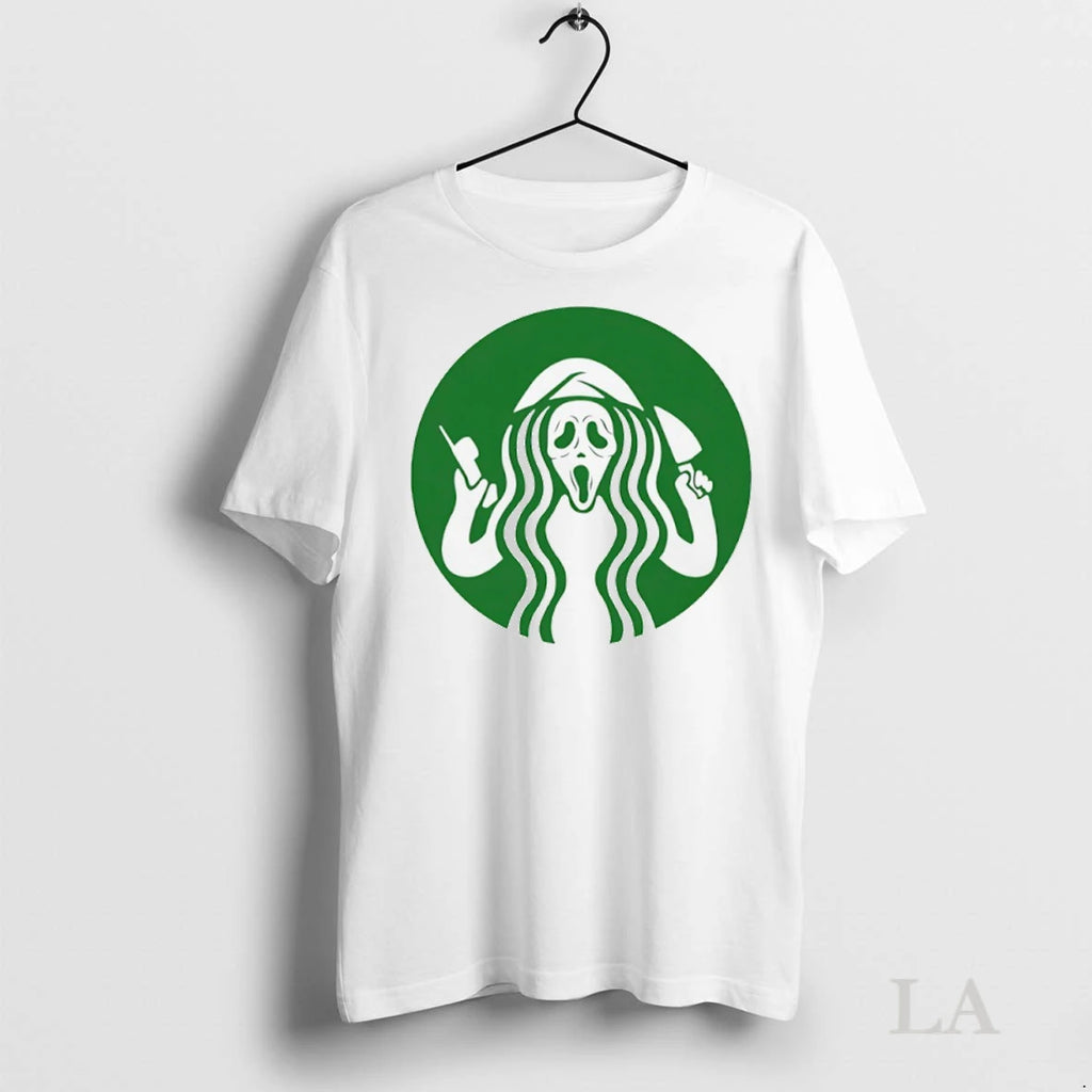 Original Pumpkin Spooky Latte Halloween Logo Parody