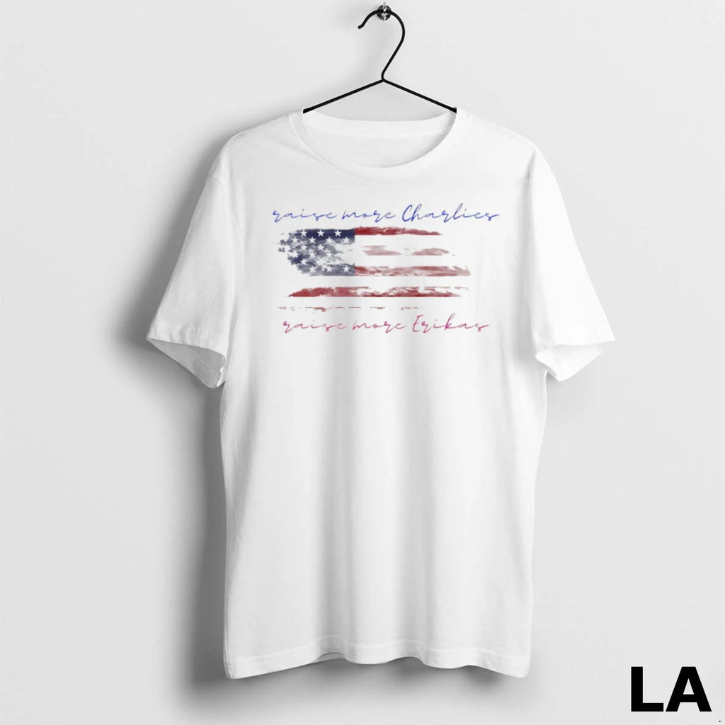 Original Raise More Charlie Kirk Raise More Erika Kirk American Flag