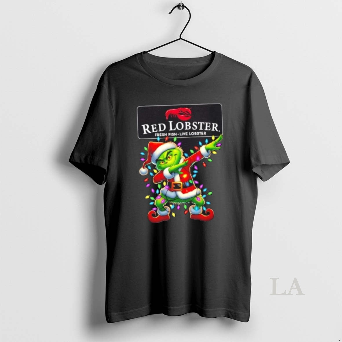 Original Red Lobster Grinch Dabbing Merry Christmas