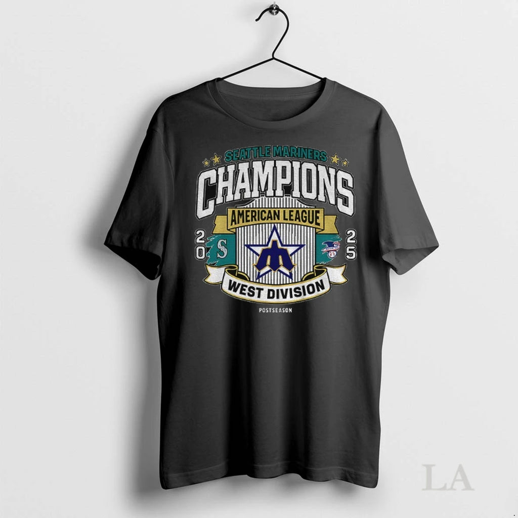 Original Seattle Mariners 4x Al West Division Champions 2025 Vintage