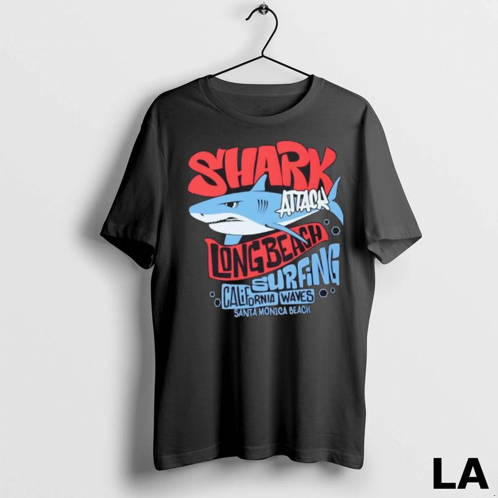 Original Shark Attack Surfing Long Beach California Waves
