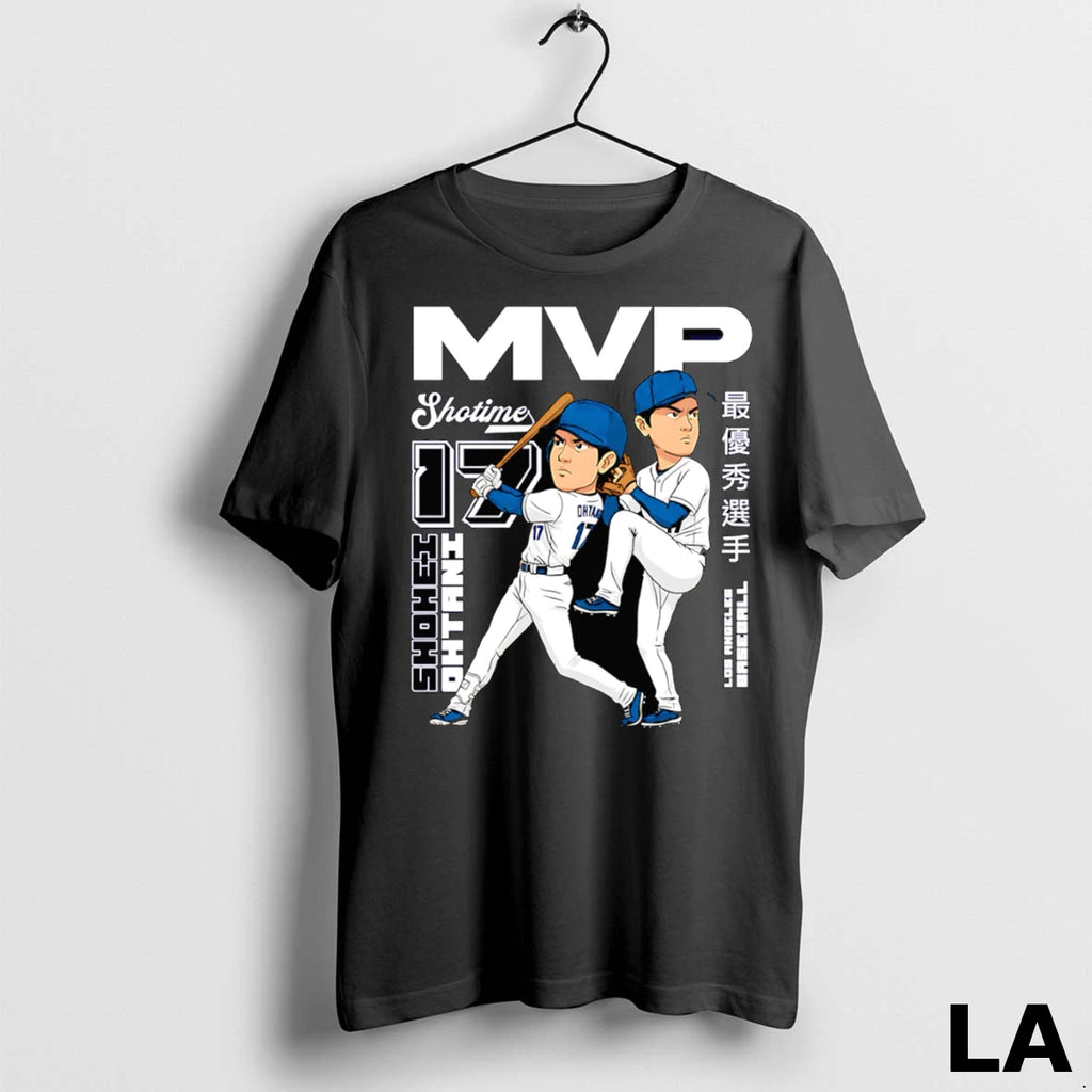 Original Shohei Ohtani Dual Threat Mvp Cartoon