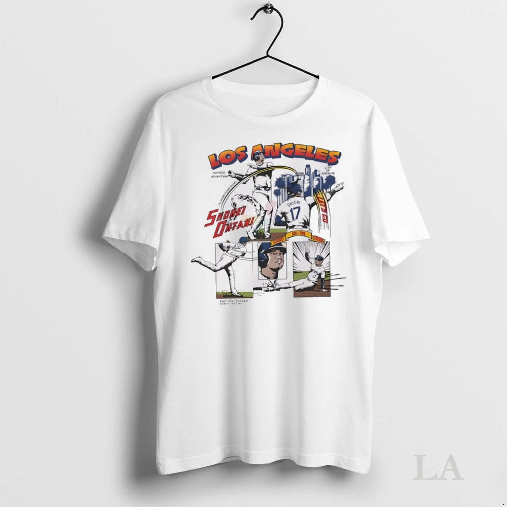 Original Shohei Ohtani Los Angeles D Comic Graphic