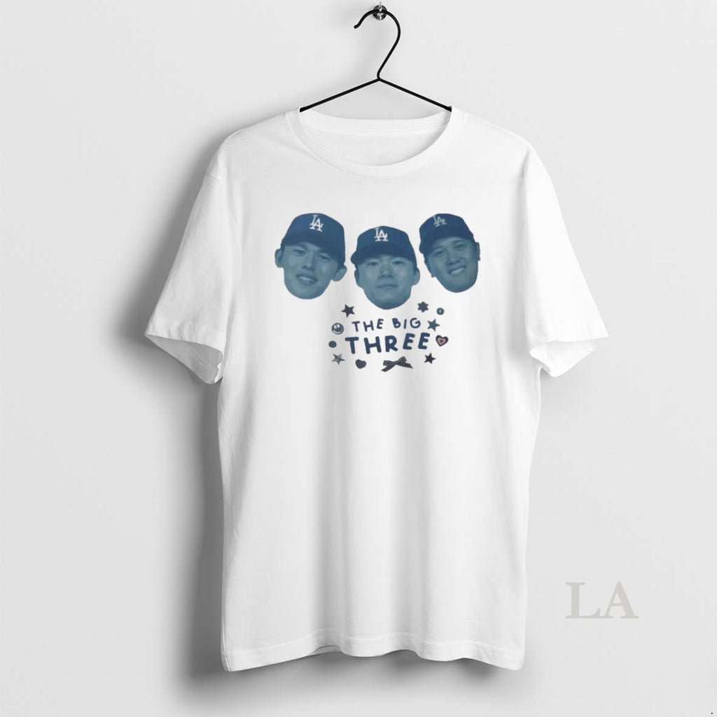 Original The Big Three Dodgers Players Ws Champions