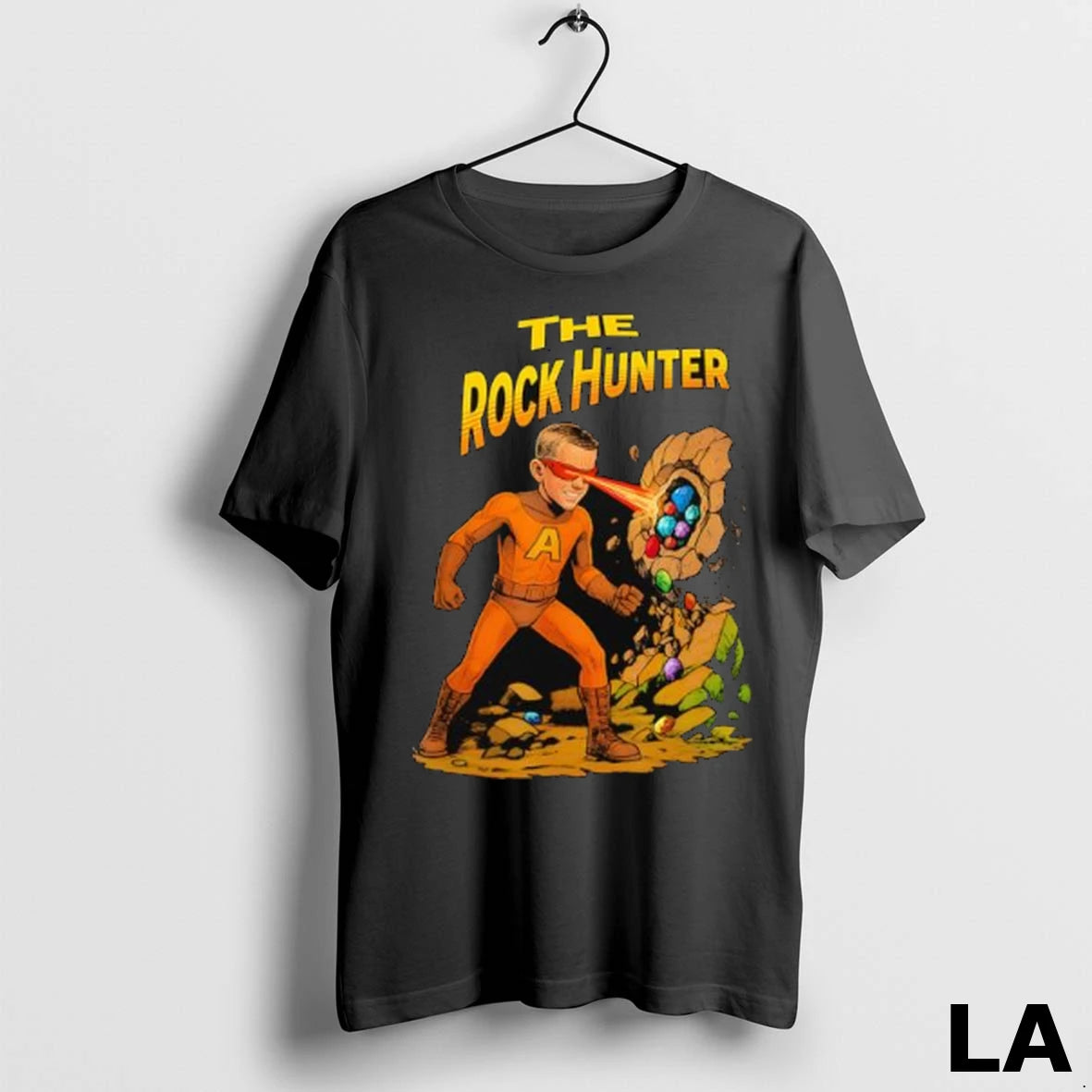 Original The Rock Hunter Comic Style Geology Superhero
