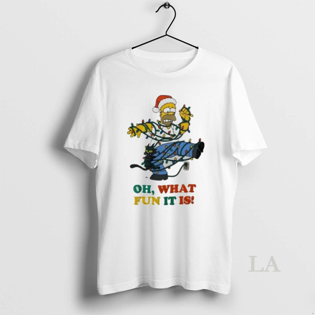 Original The Simpsons Lights Christmas Oh What Fun It Is