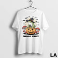 Original Toadally Spooky Funny Halloween Frog On Pumpkin With Bats