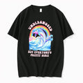 Original Undiagnosed But Everyones Pretty Sure Coloful Dolphin Retro Tee Tshirts