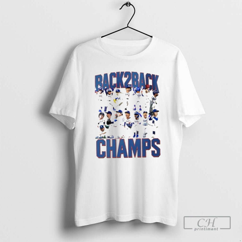 Premium Awesome Los Angeles Dodgers Back 2 Back Mini Champs Shirt Sweater
