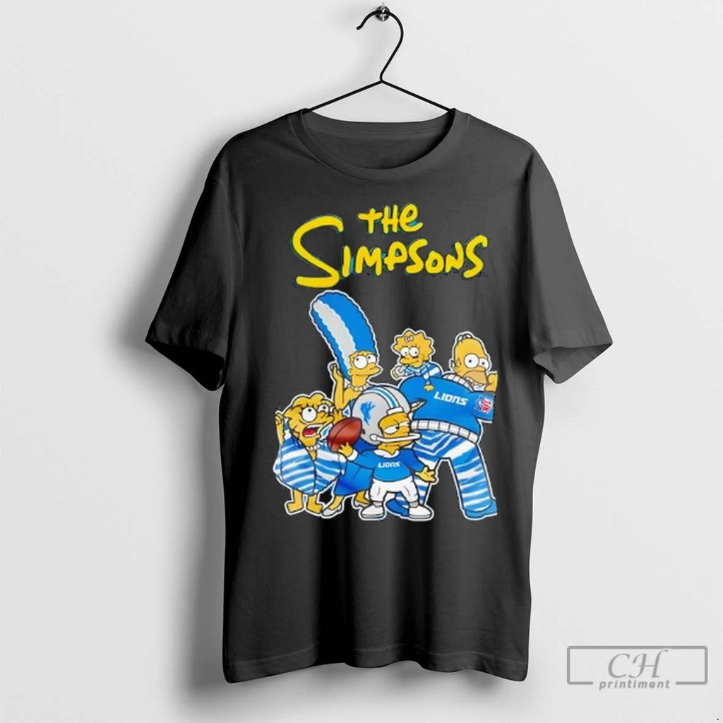 Premium Detroit Lions X The Simpsons Family Ladies