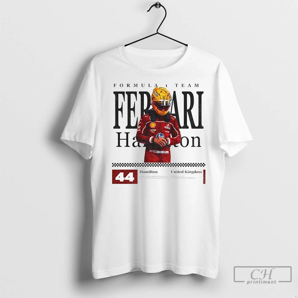 Premium Lewis Hamilton Ferrari Formula 1 Team United Kingdom 44