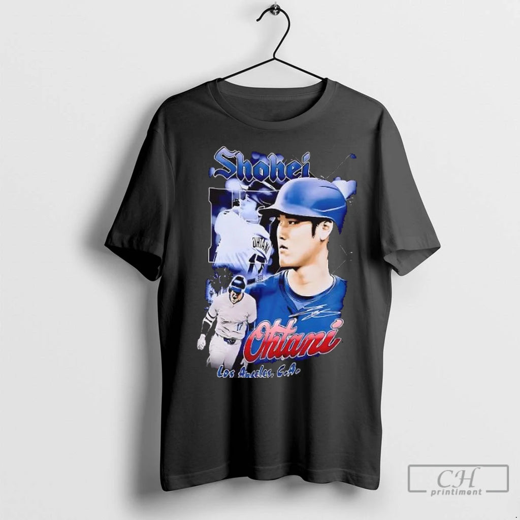 Premium Los Angeles Dodgers Shohei Ohtani Collage Graphic Vintage