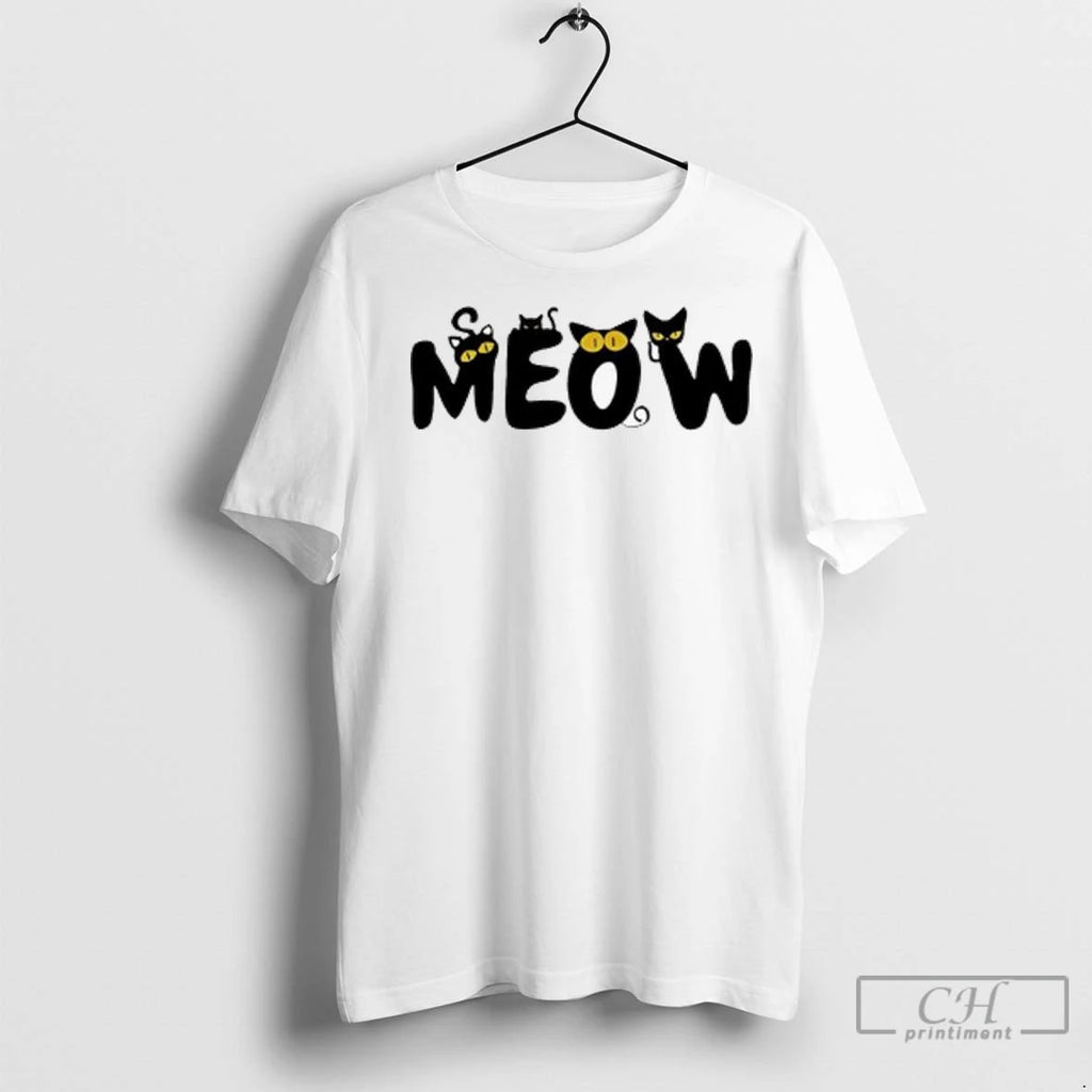 Premium Meow Funny Cat Lover Ladies