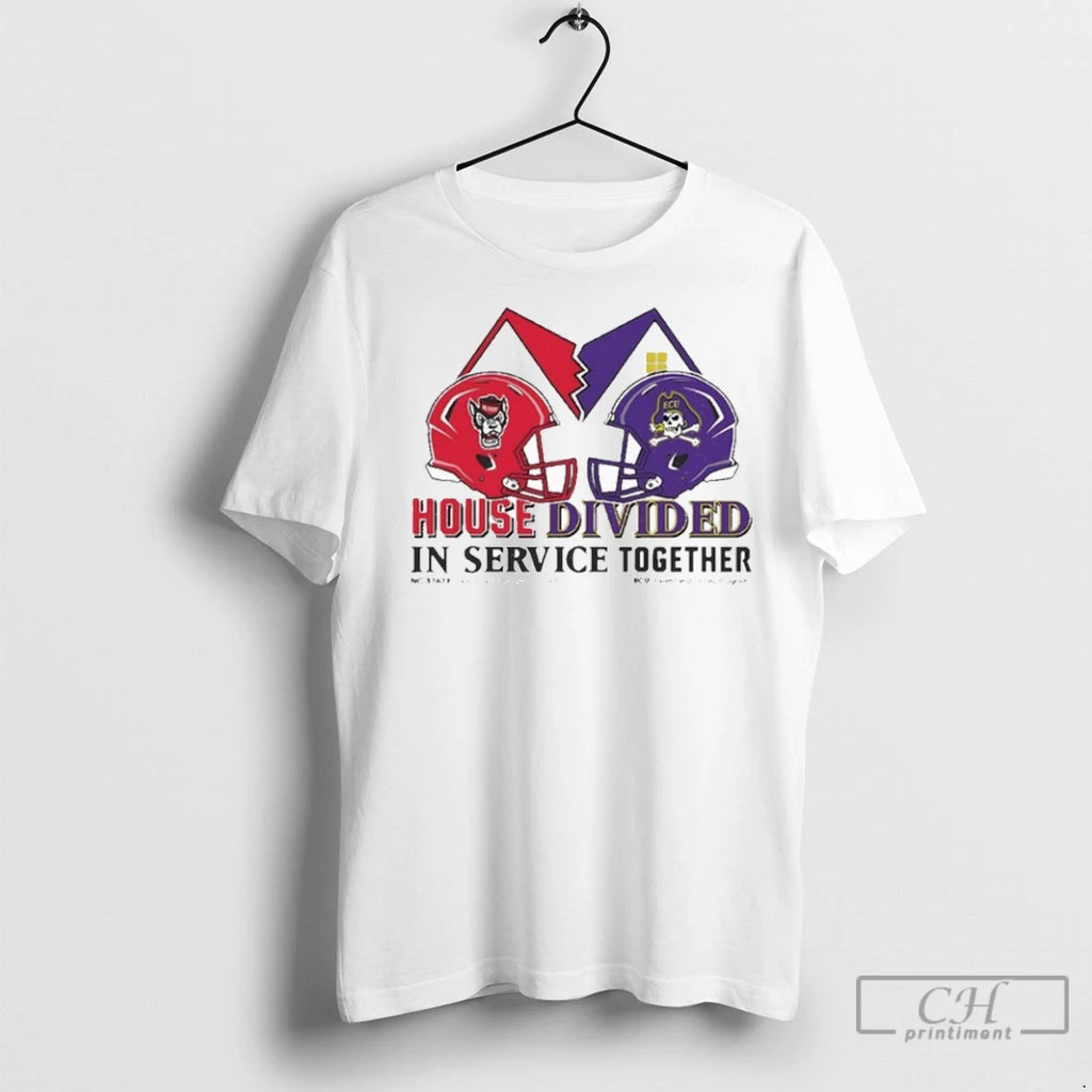 Premium Nc State Wolfpack Vs East Carolina Pirates House Divided In Service Together