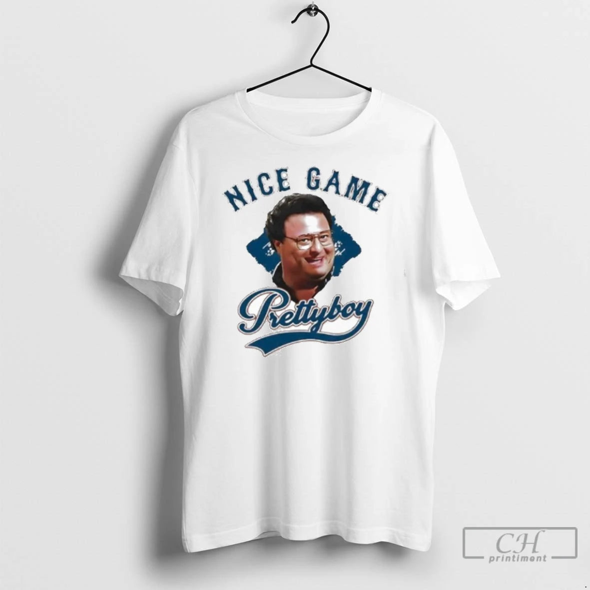 Premium Newman Nice Game Prettyboy Face Graphic Ladies