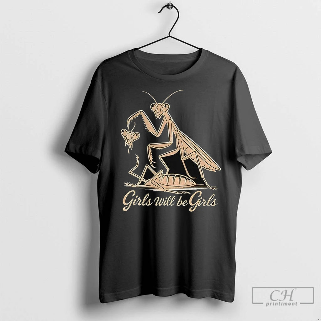 Premium Praying Mantis Feminist Gothic Bug Girls Will Be Girls