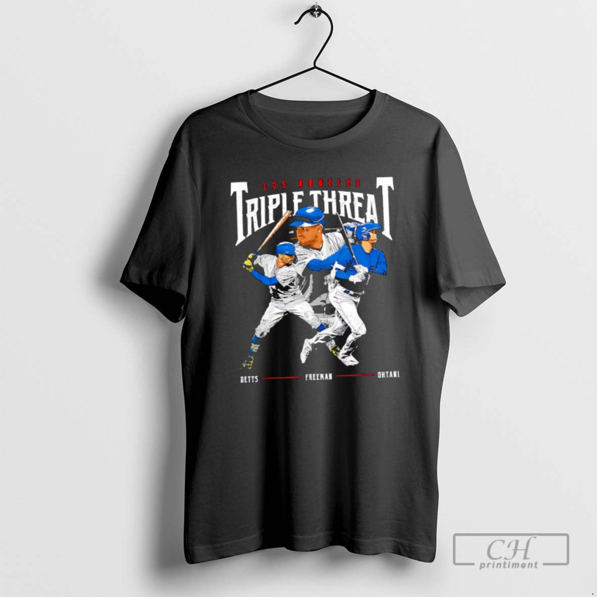 Premium Premium Triple Threat Ohtani Betts Freeman Los Angeles Dodgers Shirt Sweater