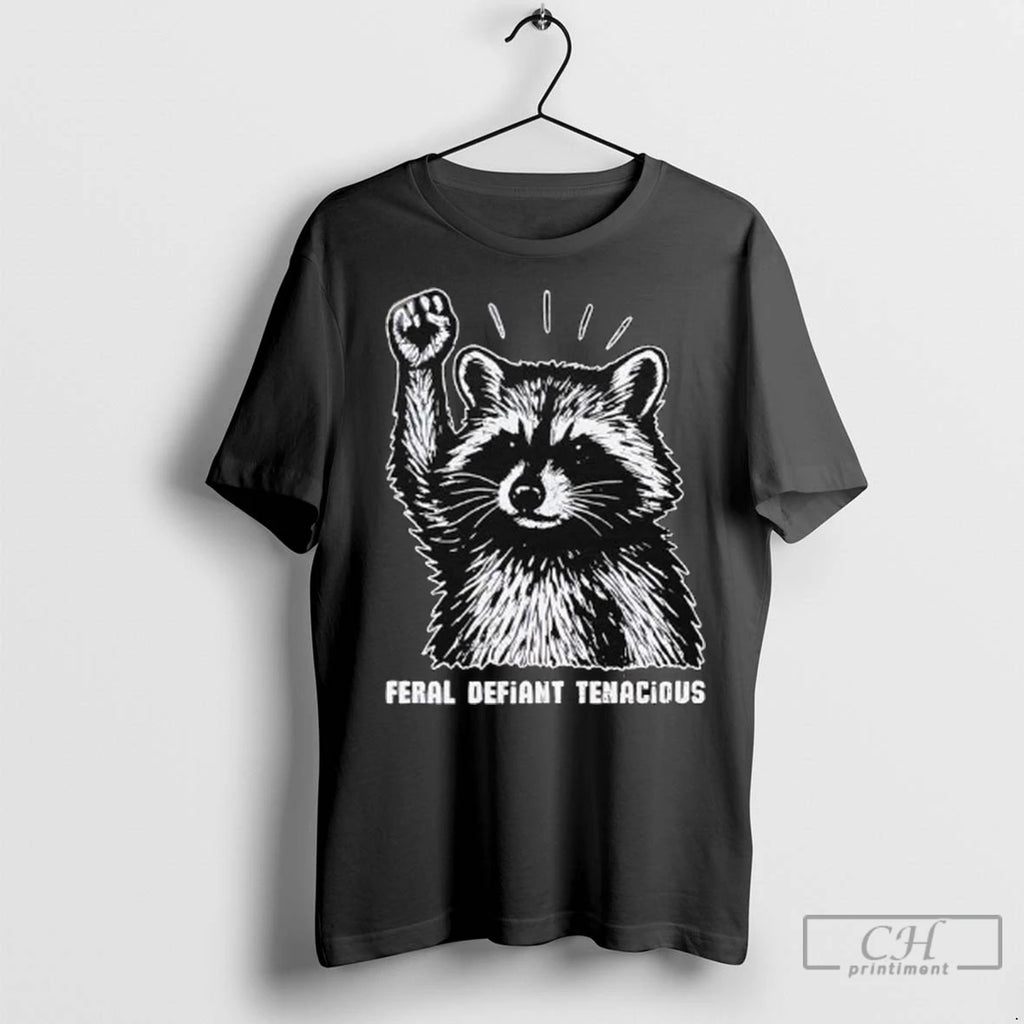 Premium Raccoon Feral Defiant Tenacious Ladies