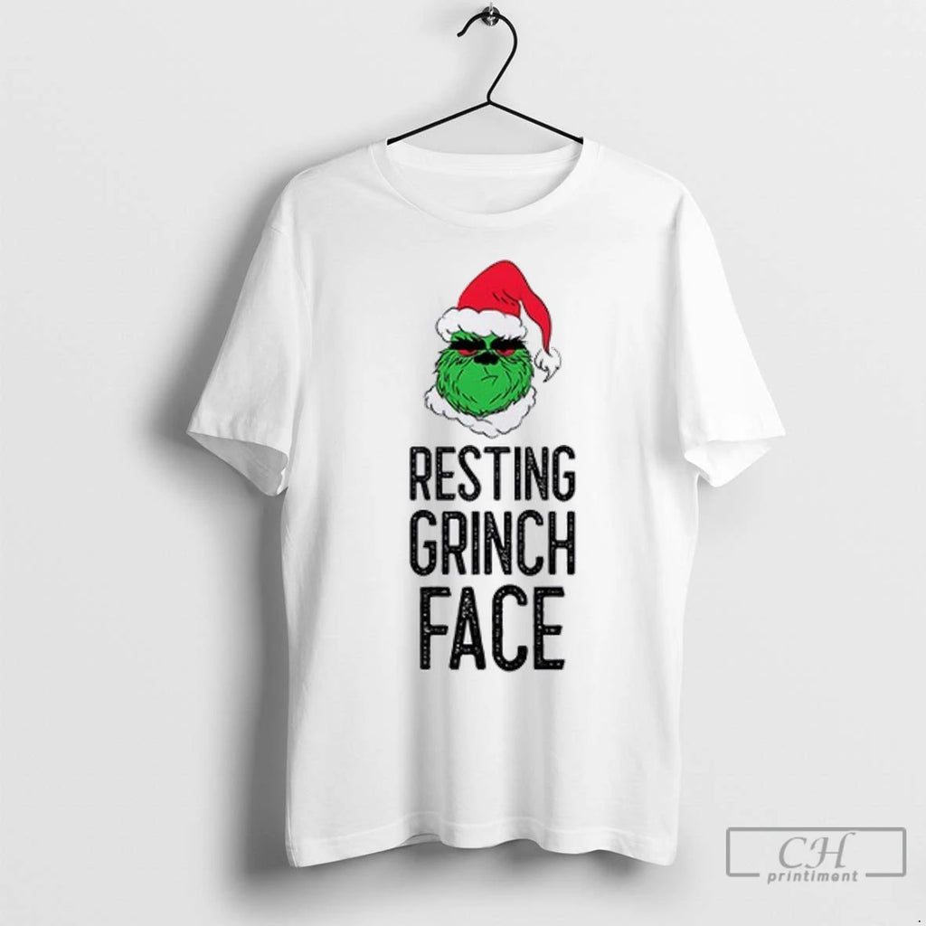 Premium Resting Grinch Face Christmas