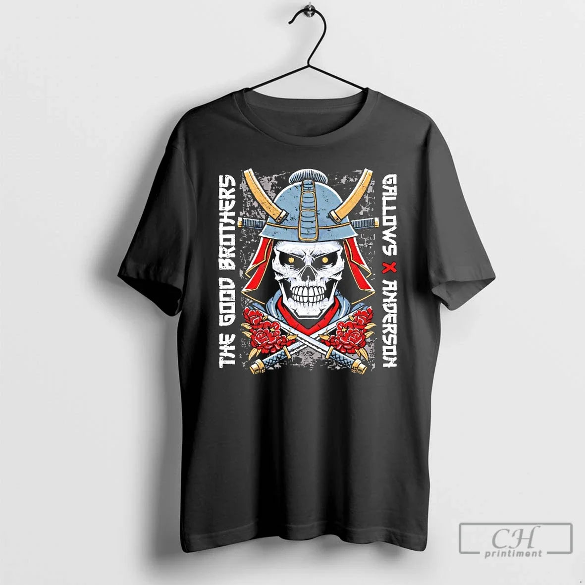 Premium Samurai Skull The Good Brothers Gallows X Anderson T Shirts