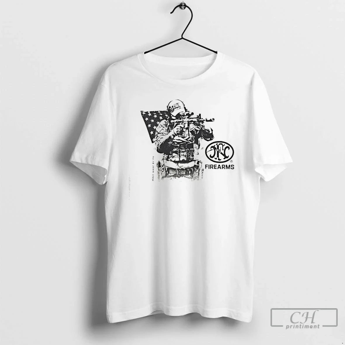 Premium Soldier M4a1 Battle Usa T Shirts