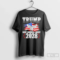 Premium Trump Keep America Great 2028 Usa Flag Vintage T Shirts